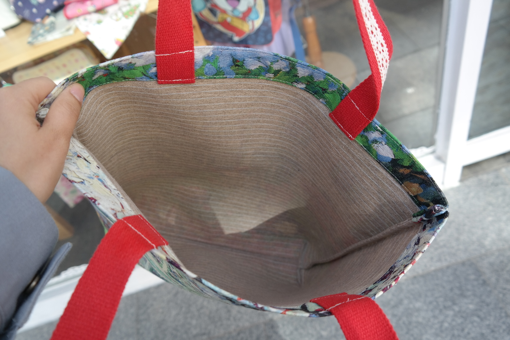 Red hair and eco bag 2