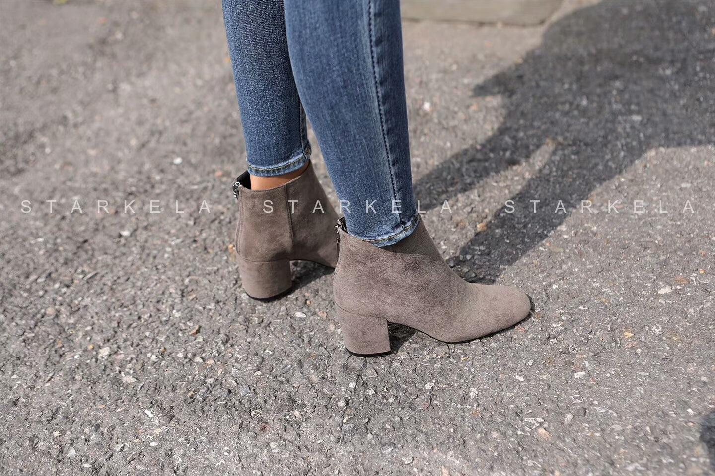 Daily Basic Zipper Angle Boots 30's Women's 