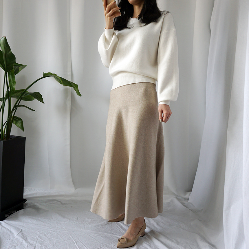 Winter Flare Knit Skirt Ront Hatcher Look Cody Fas