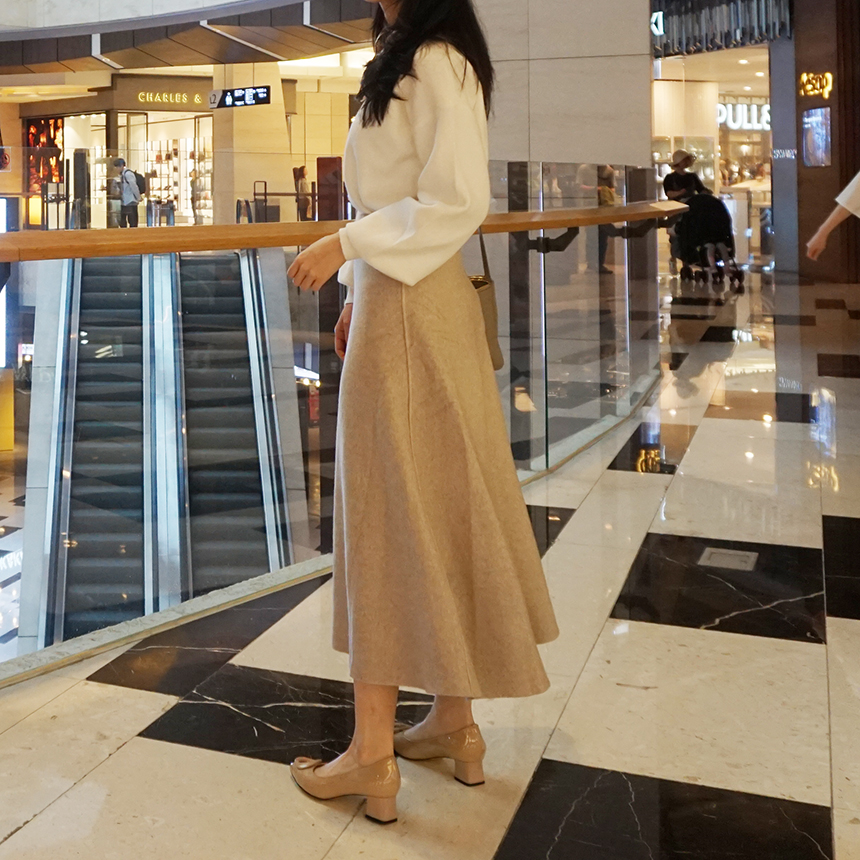 Winter Flare Knit Skirt Ront Hatcher Look Cody Fas