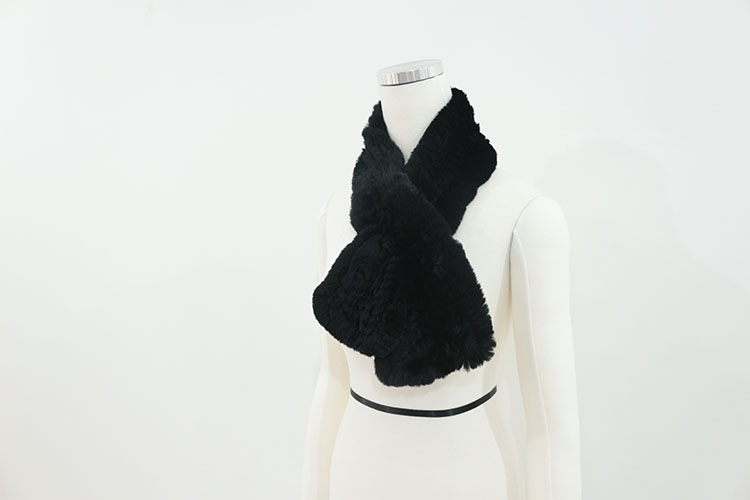 Rex rabbit hair shawl pretty girl muffler