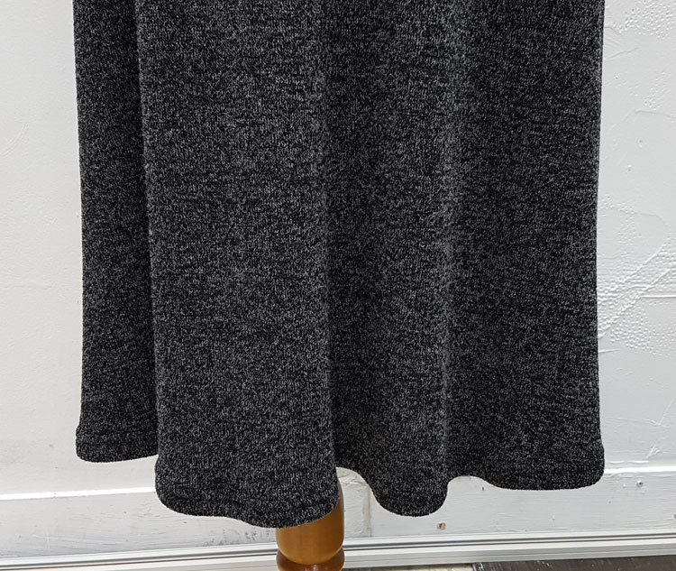 Ribbon Banding Knit Flare Skirt Daily Look Long sk