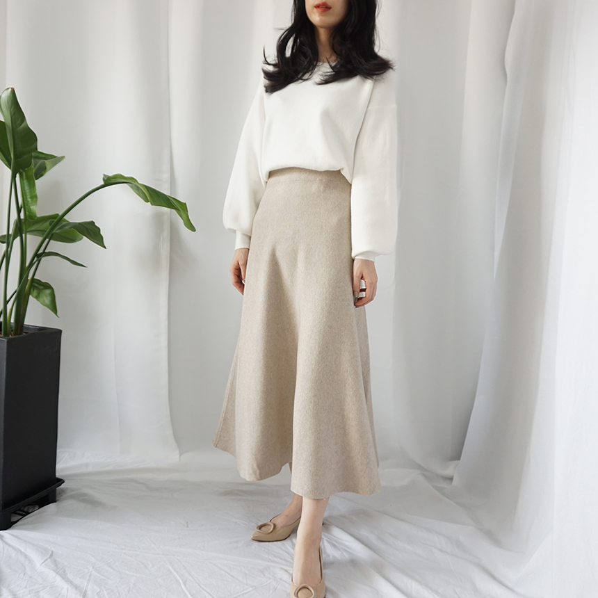 Winter Flare Knit Skirt Ront Hatcher Look Cody Fas