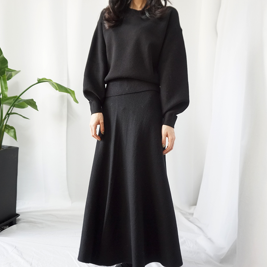 Winter Flare Knit Skirt Ront Hatcher Look Cody Fas