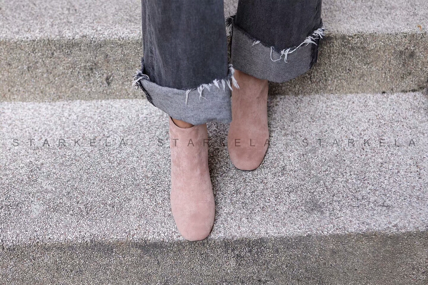 Daily Basic Zipper Angle Boots 30's Women's 