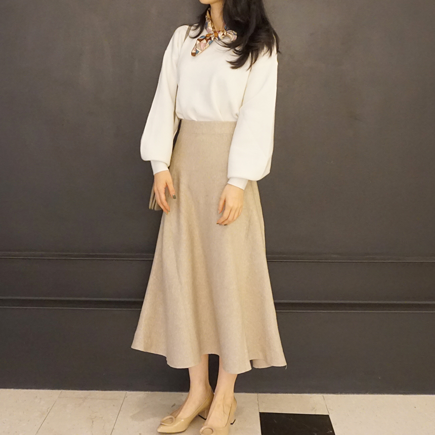 Winter Flare Knit Skirt Ront Hatcher Look Cody Fas