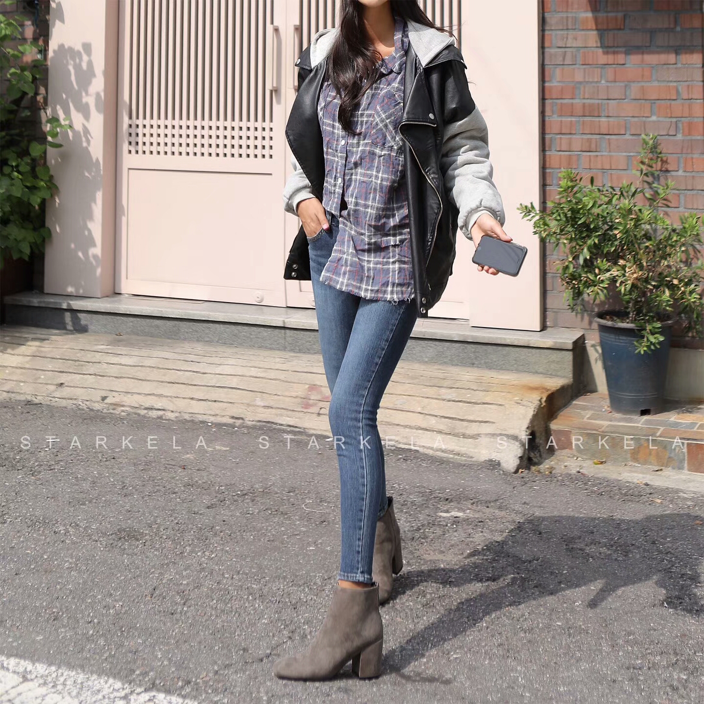 Daily Basic Zipper Angle Boots 30's Women's 