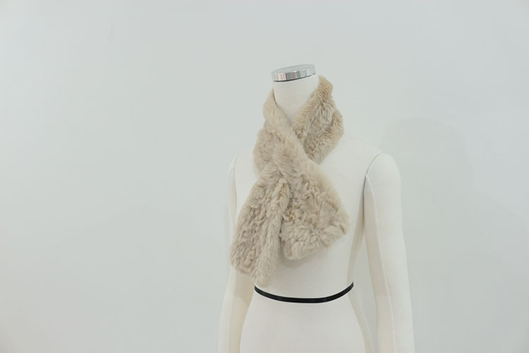 Rex rabbit hair shawl pretty girl muffler