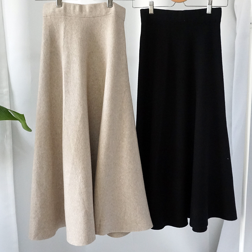 Winter Flare Knit Skirt Ront Hatcher Look Cody Fas