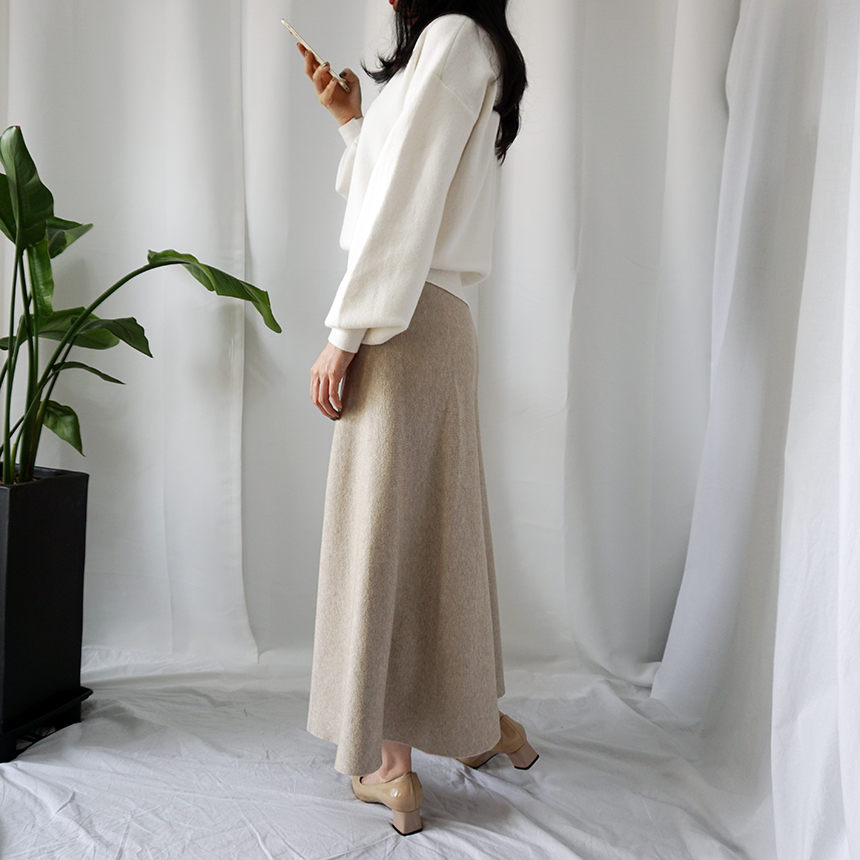 Winter Flare Knit Skirt Ront Hatcher Look Cody Fas