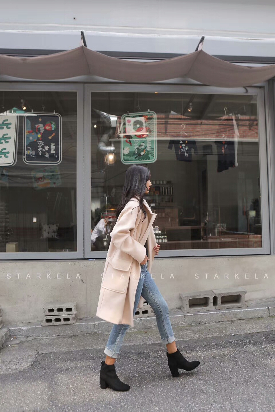 Daily Basic Zipper Angle Boots 30's Women's 