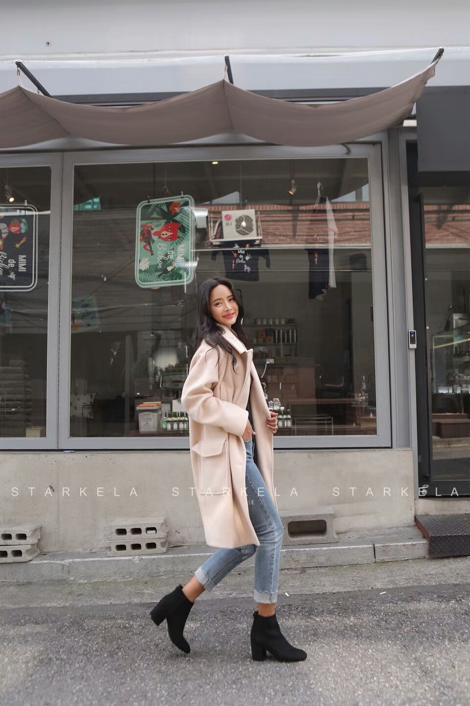 Daily Basic Zipper Angle Boots 30's Women's 