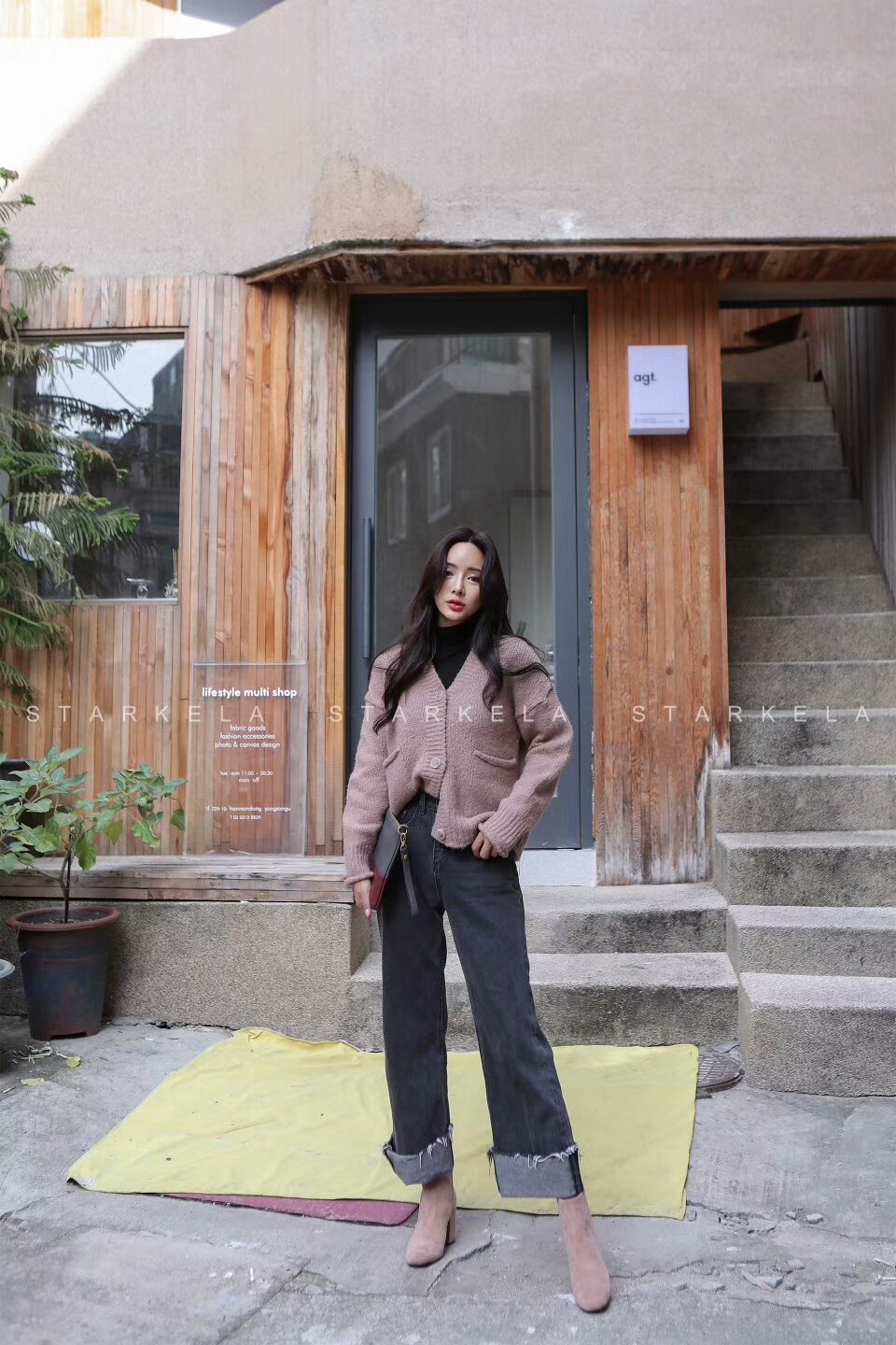 Daily Basic Zipper Angle Boots 30's Women's 