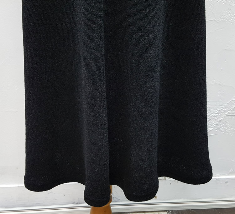 Ribbon Banding Knit Flare Skirt Daily Look Long sk