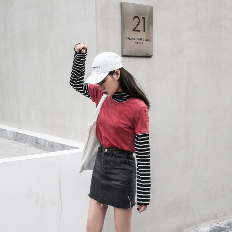 Denim Skirt Wrap Skirt Vintage Denim Shirt Women A