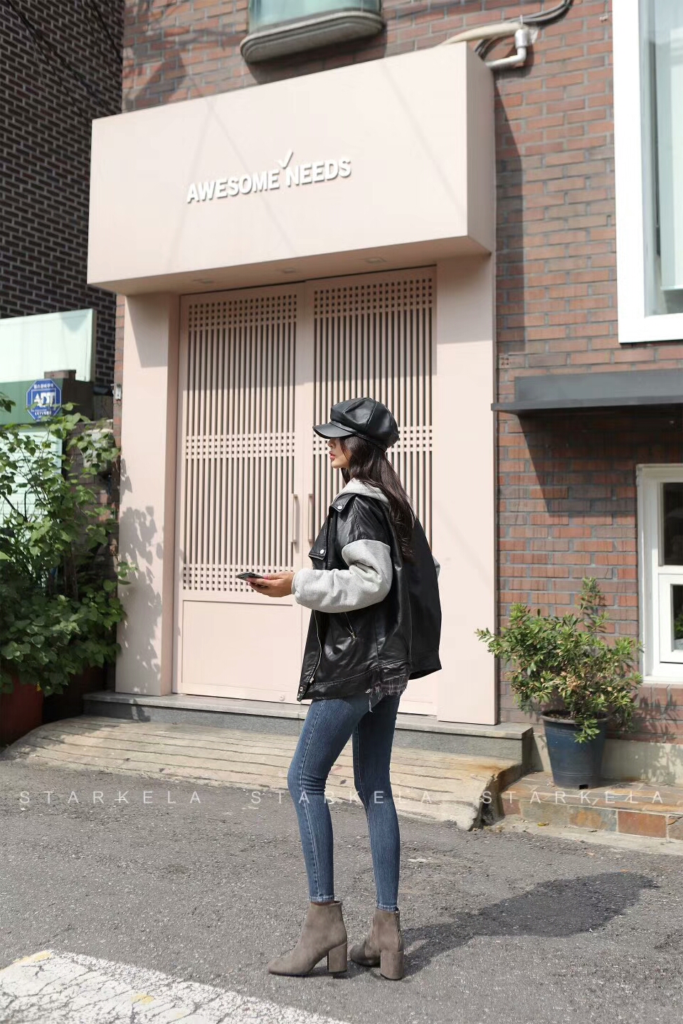 Daily Basic Zipper Angle Boots 30's Women's 