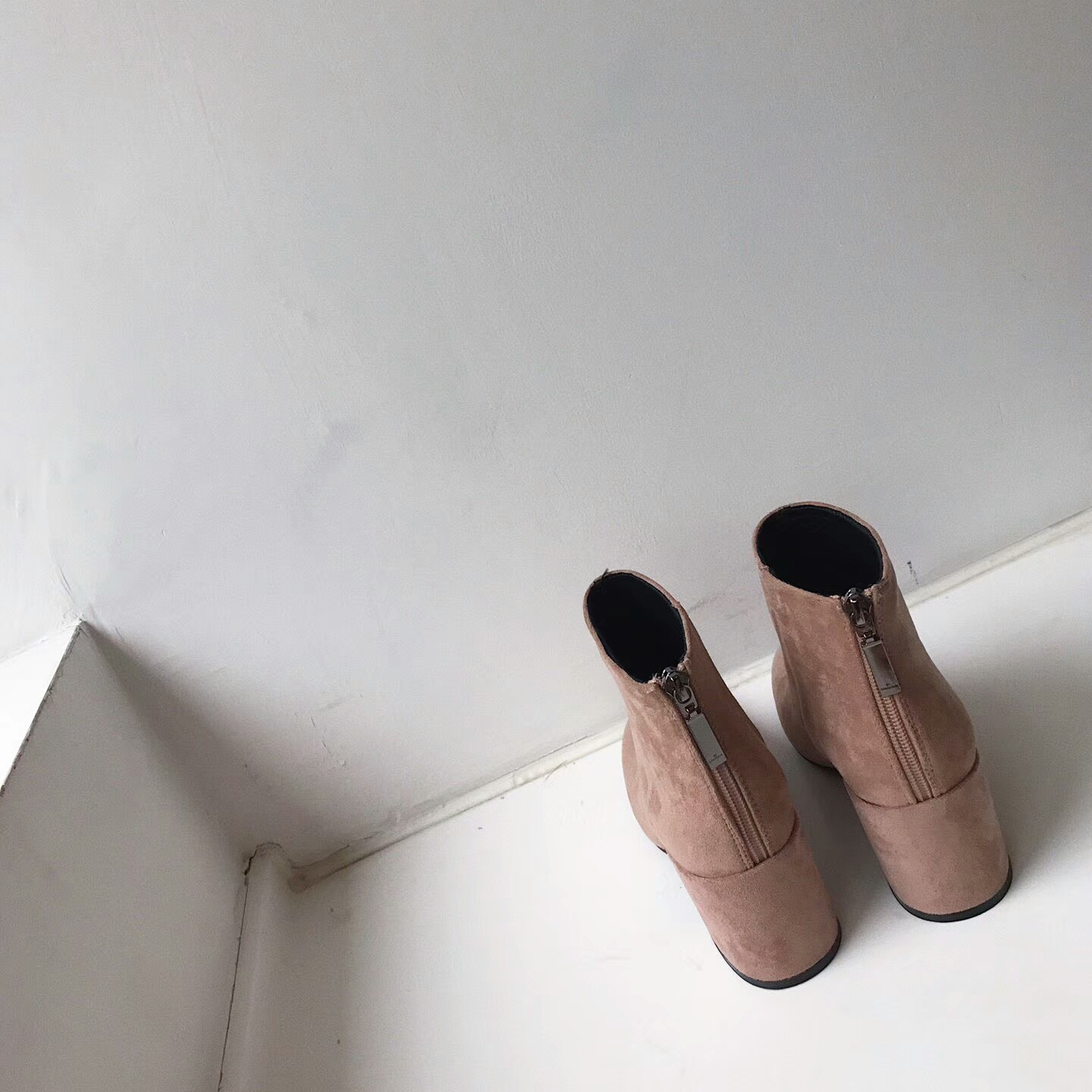 Daily Basic Zipper Angle Boots 30's Women's 