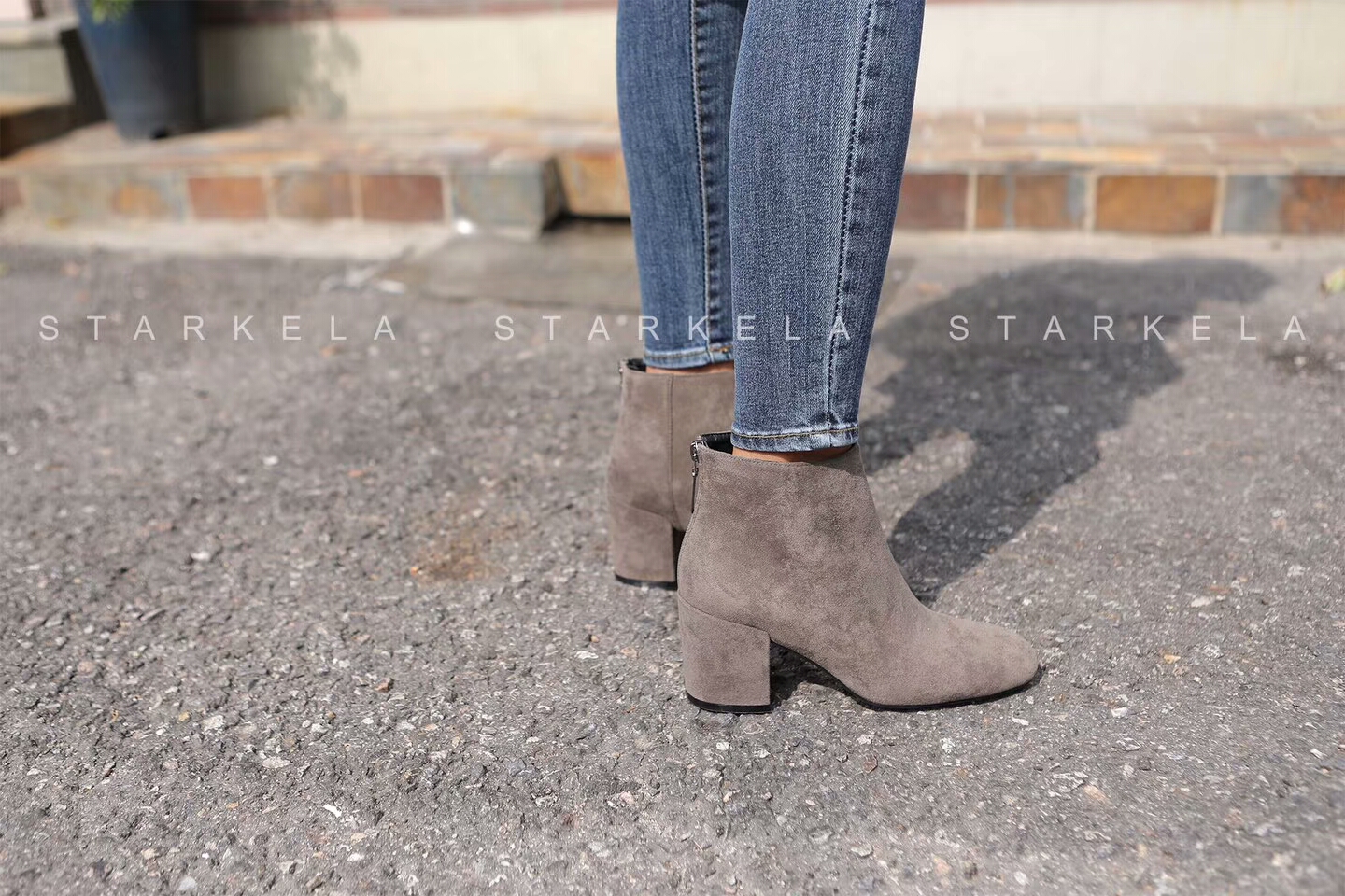 Daily Basic Zipper Angle Boots 30's Women's 