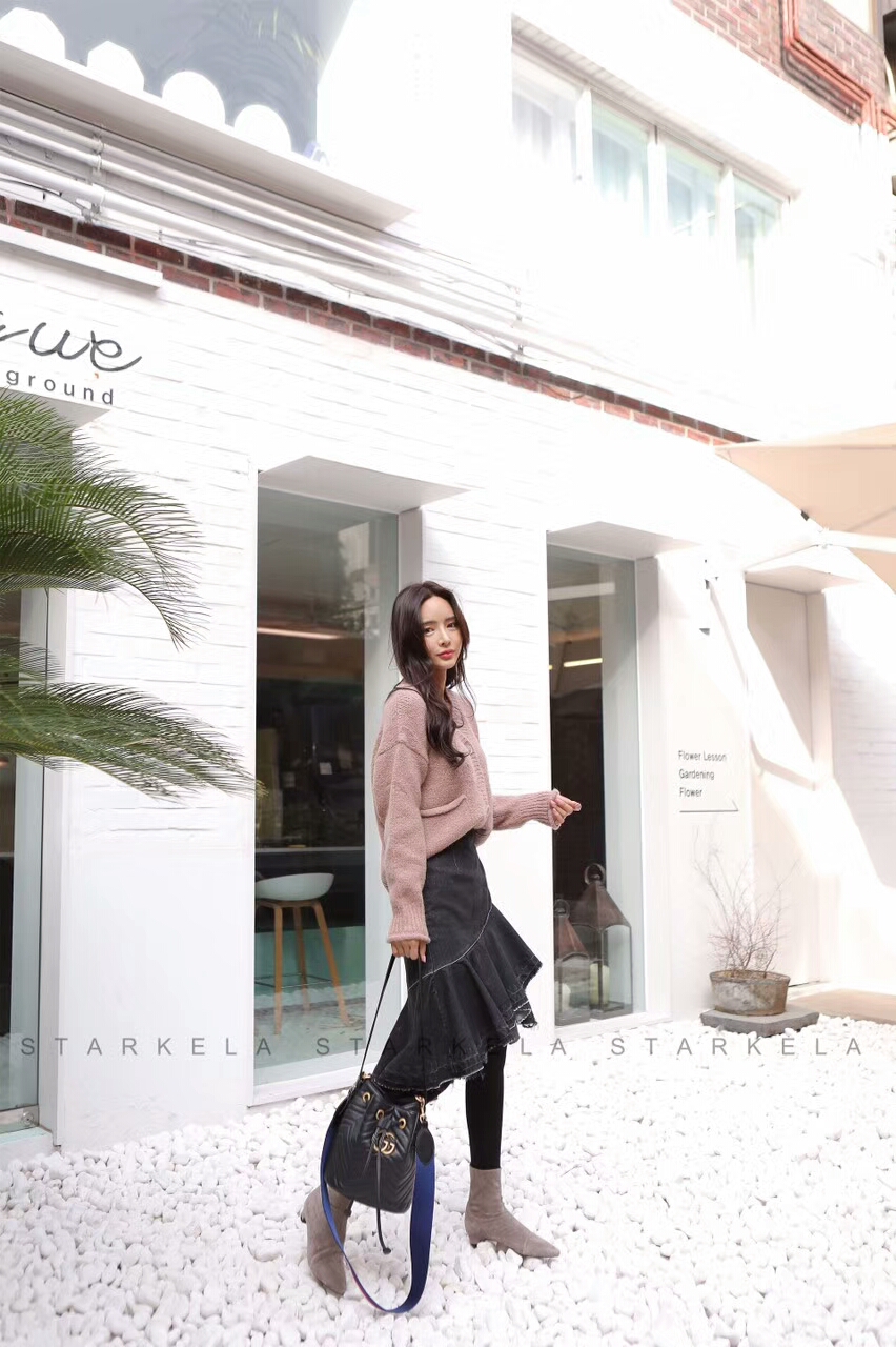 Basic Stiletto Knit Angle Boots 30s Women's Fas