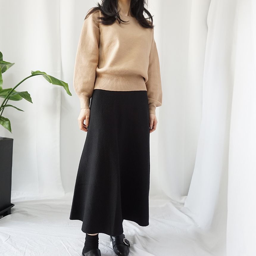 Winter Flare Knit Skirt Ront Hatcher Look Cody Fas