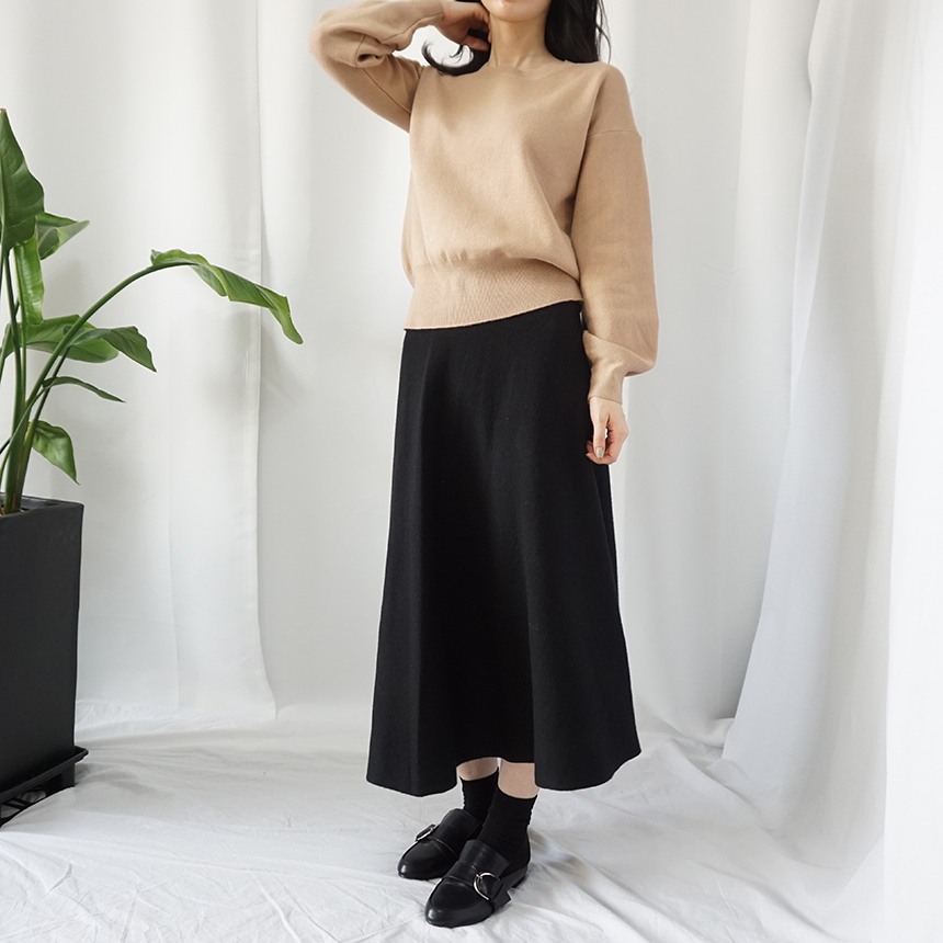 Winter Flare Knit Skirt Ront Hatcher Look Cody Fas
