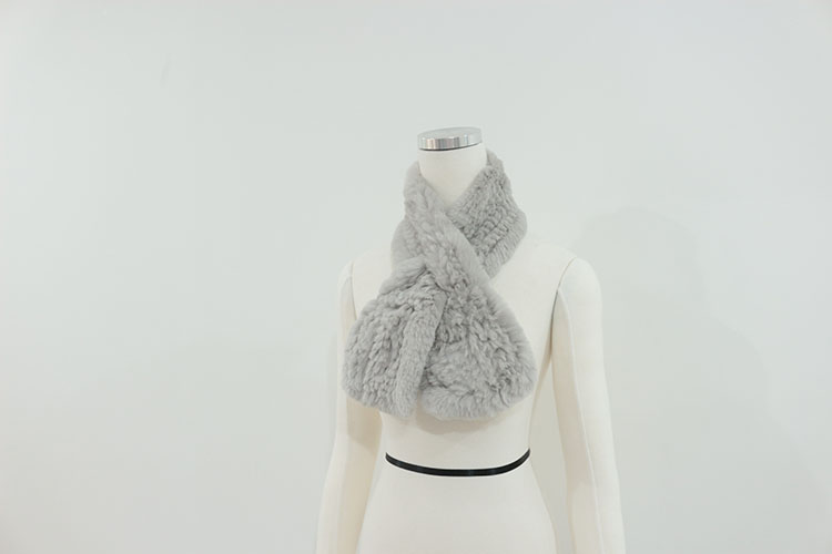 Rex rabbit hair shawl pretty girl muffler