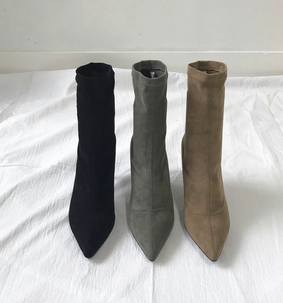 Span Suede Angle Stern Boots Casina Ankle Sax