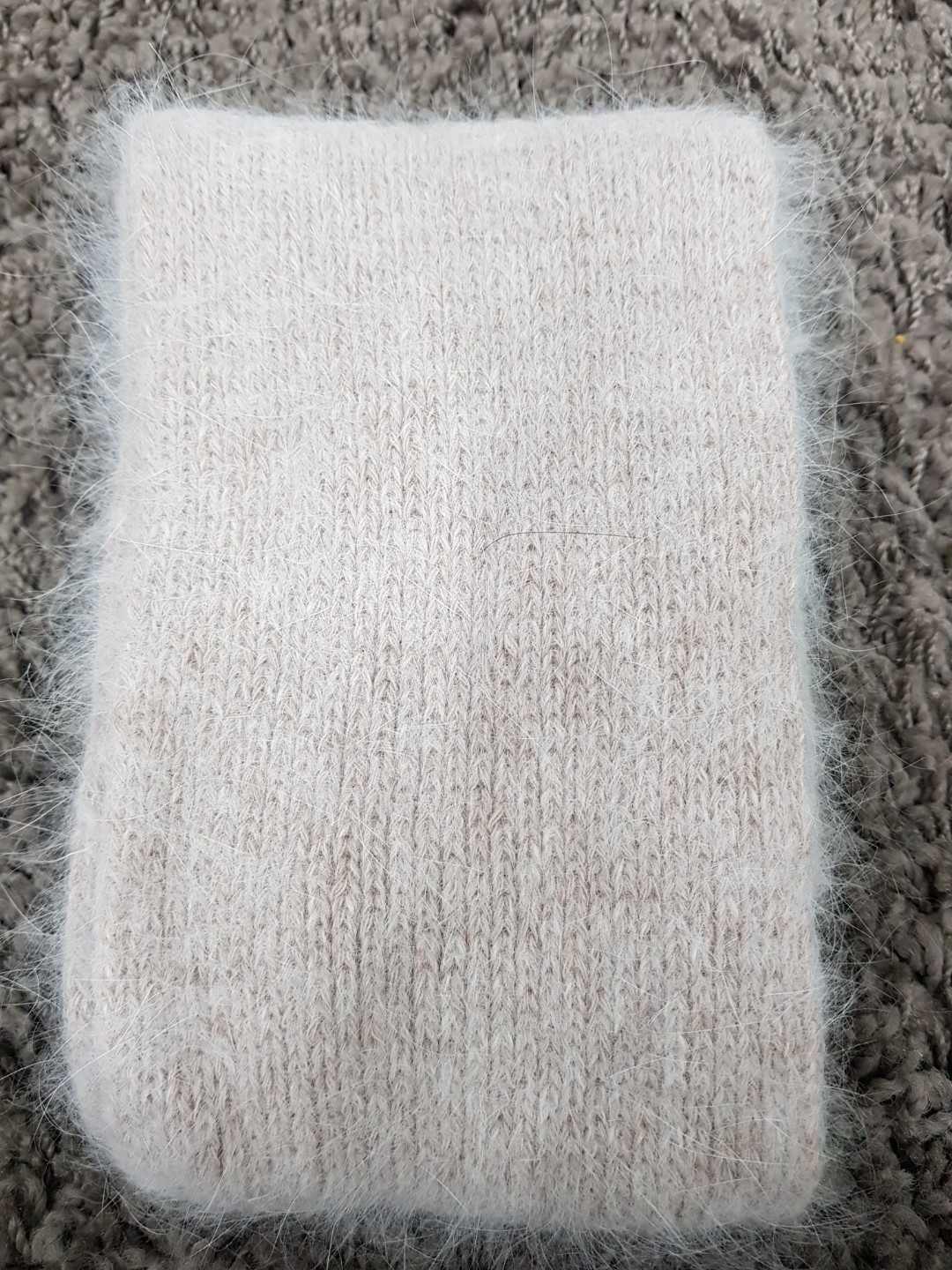 Angora muffler woman Fall winter coordination 2017