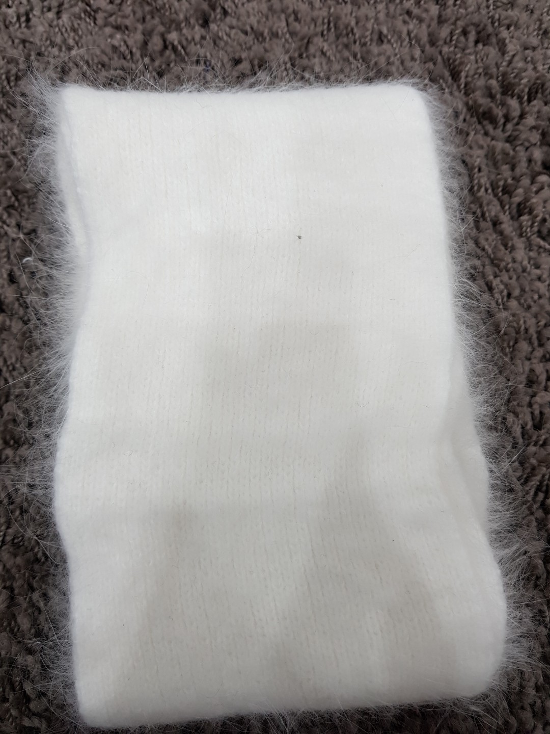 Angora muffler woman Fall winter coordination 2017