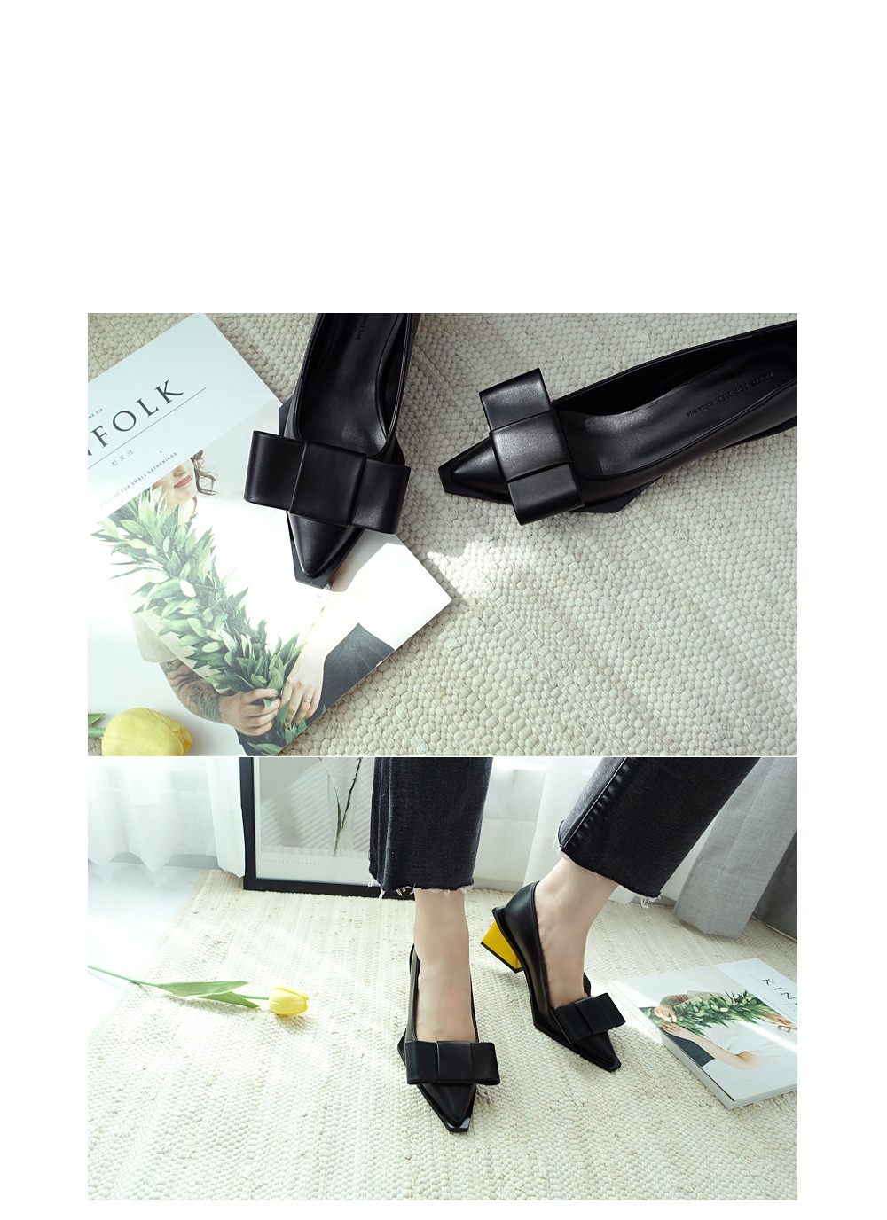 Unique Ribbon Pumps 5.5cm Shoe Silver Blue Keyhole