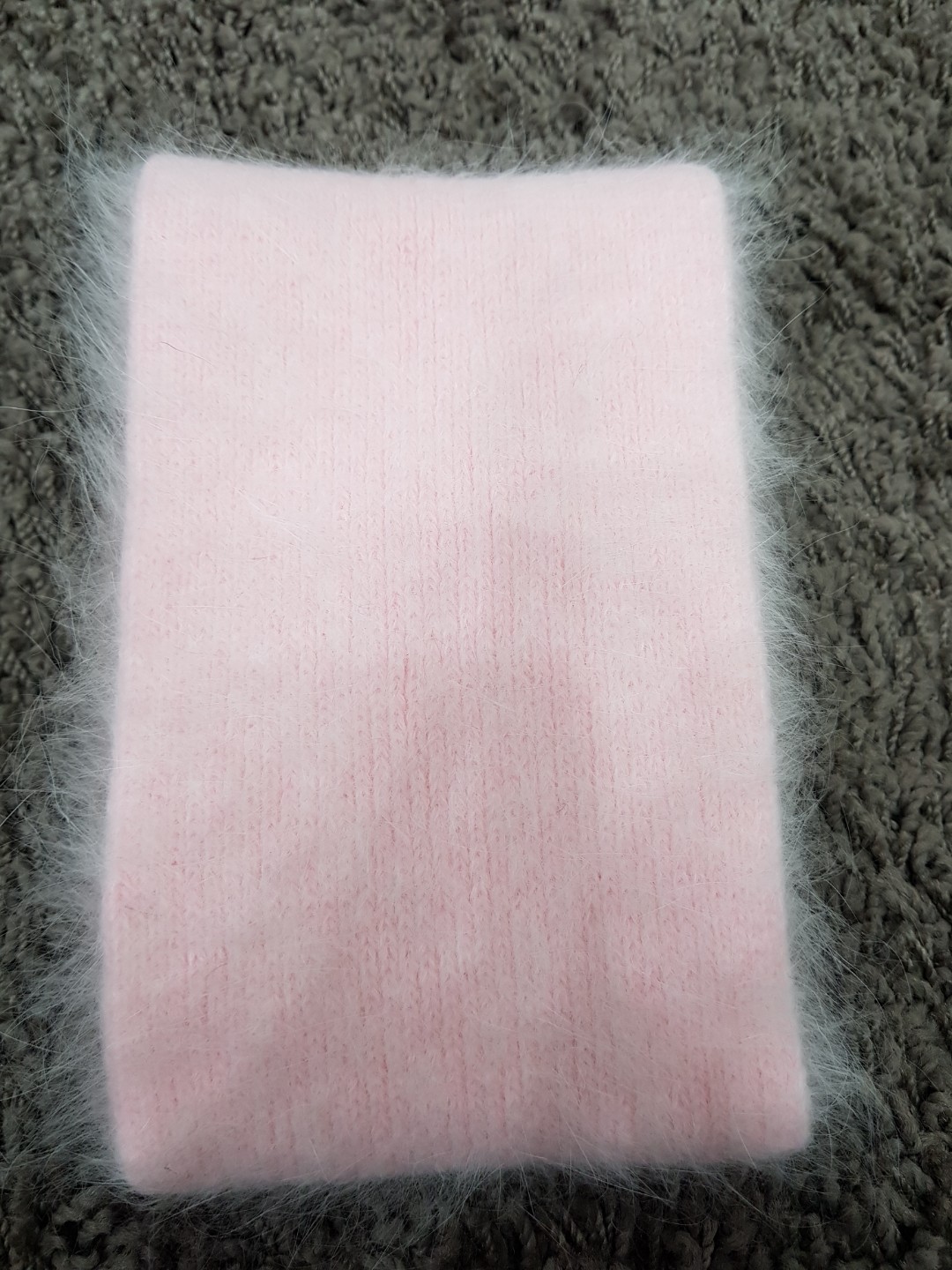 Angora muffler woman Fall winter coordination 2017