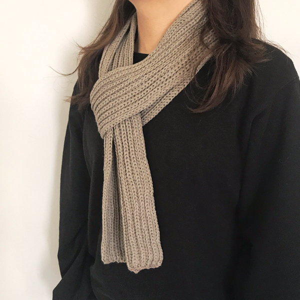 Petite muffler man shawl woman couple