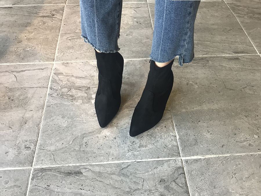 Suede Angle Boots Women Coordination Women Pointy 