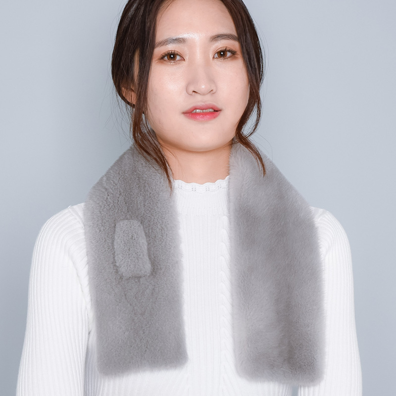 Tong Mink Shawl YSAB101 Muffler Warmer Fur Nining 