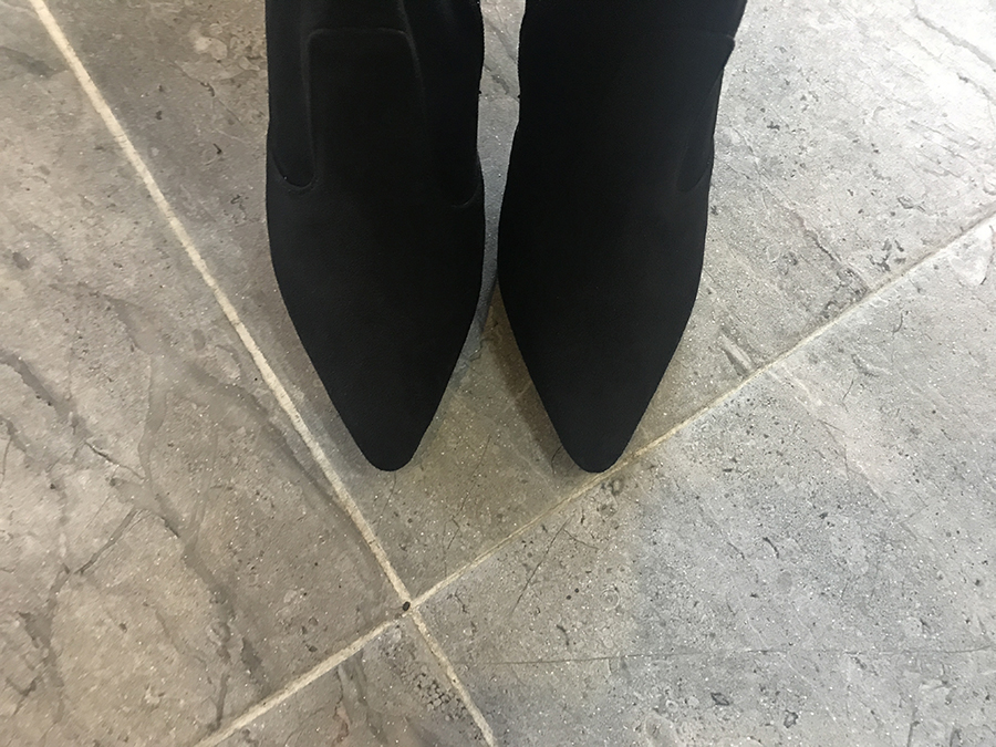 Suede Angle Boots Women Coordination Women Pointy 