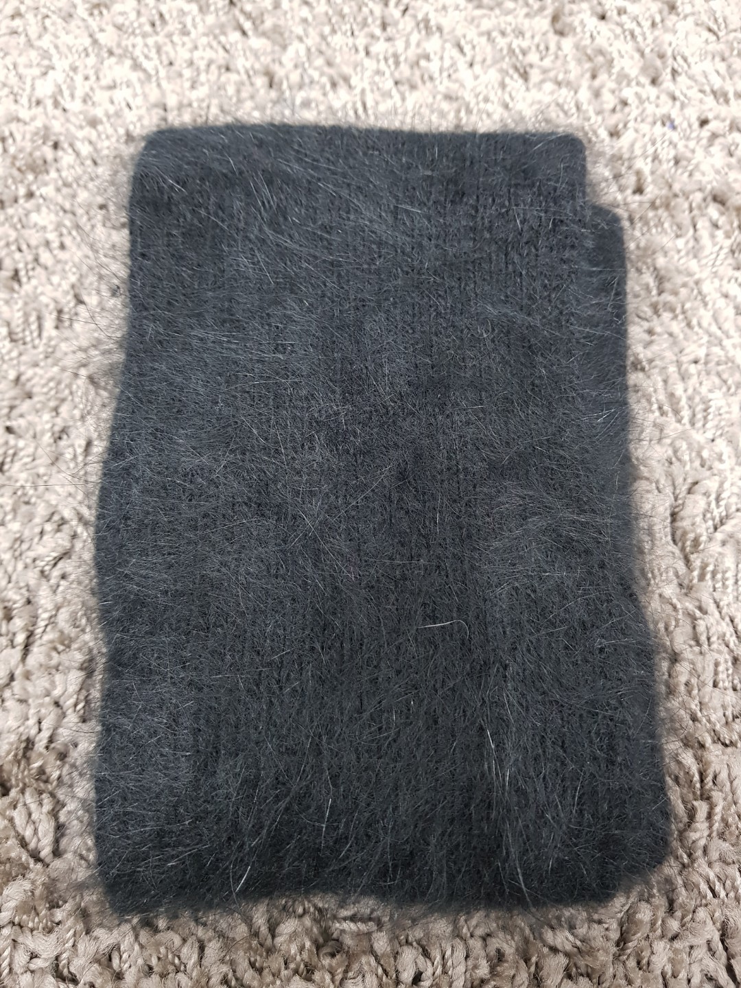 Angora muffler woman Fall winter coordination 2017