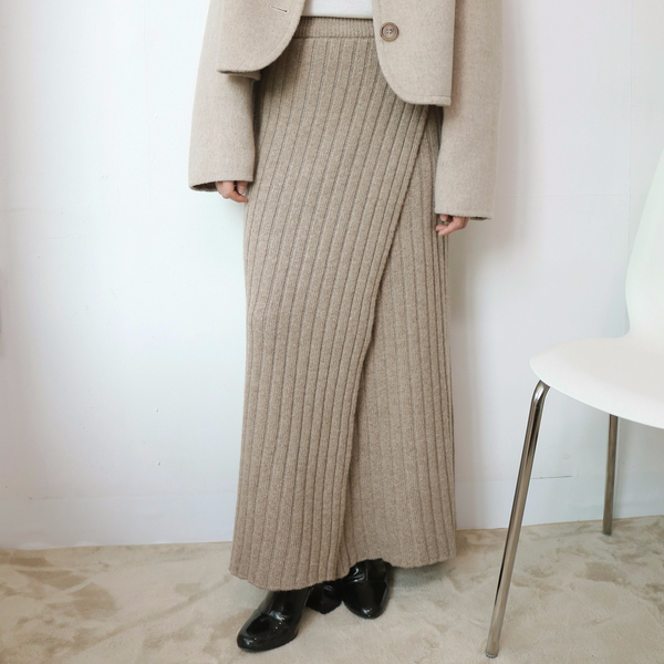 Golgi knit long skirt 2color top