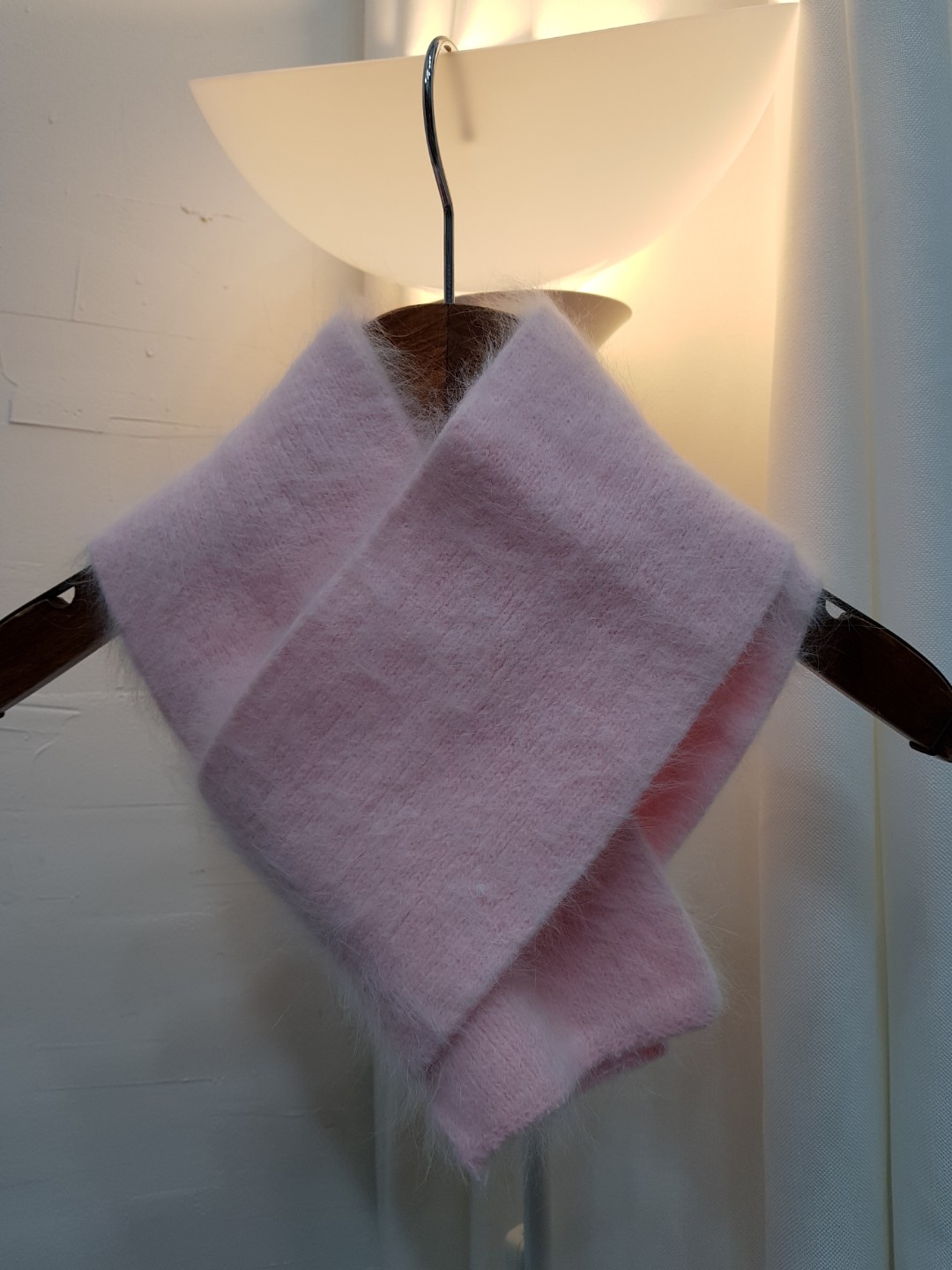 Angora muffler woman Fall winter coordination 2017