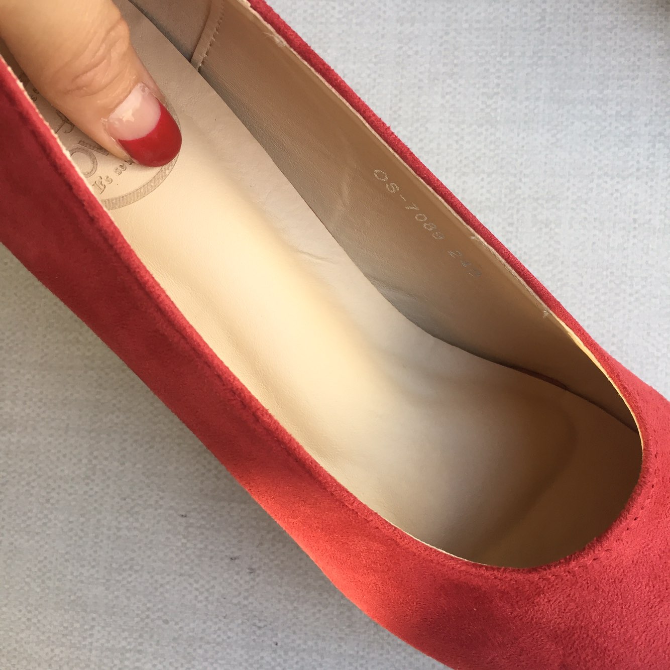 Square nose suede mid-heel pumps 6cm 4 color shoes