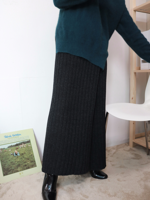 Golgi knit long skirt 2color top