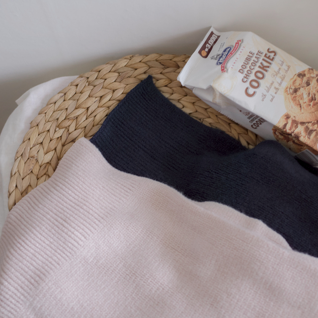 Soft knit scarf Coat soft gray winter solid color