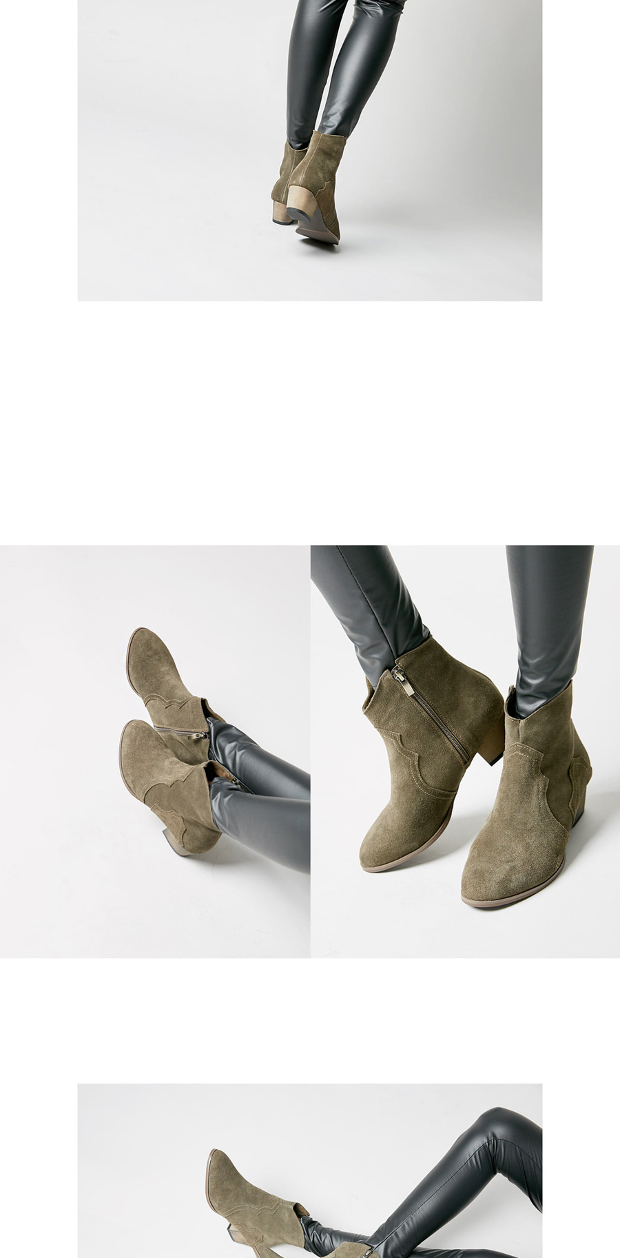 Free shipping Natural cowhide dicker boots Ankle m