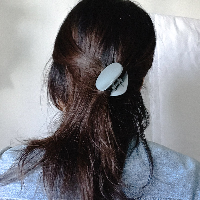 Hair Accessories Matt Gray Acrylic Base Triangle T