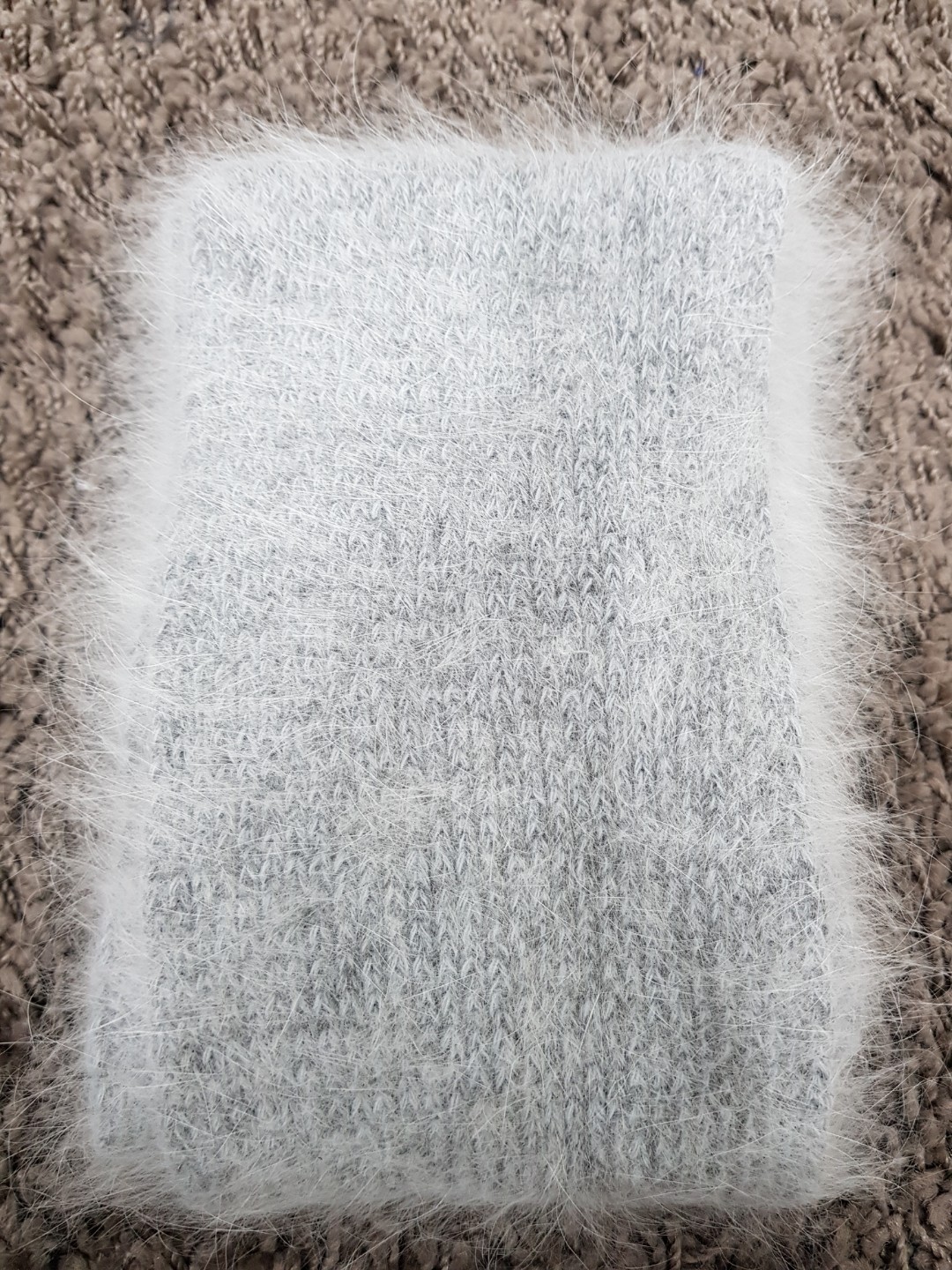 Angora muffler woman Fall winter coordination 2017