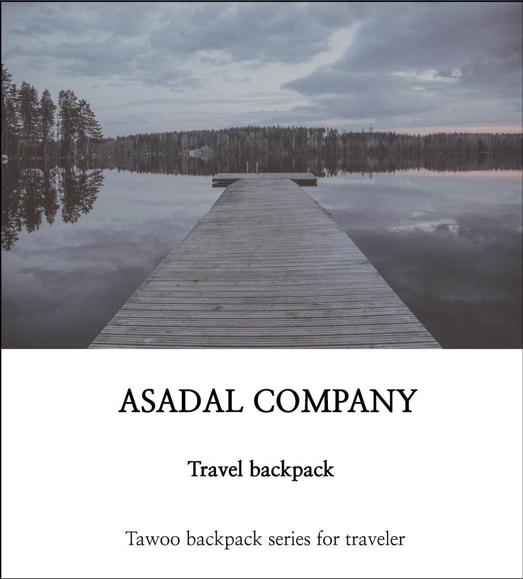 Carrier-free travel backpack Asadal Company Tau ba