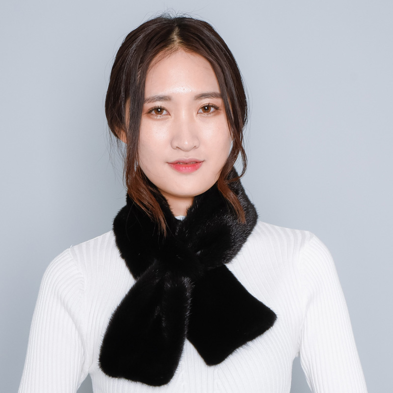 Tong Mink Shawl YSAB101 Muffler Warmer Fur Nining 