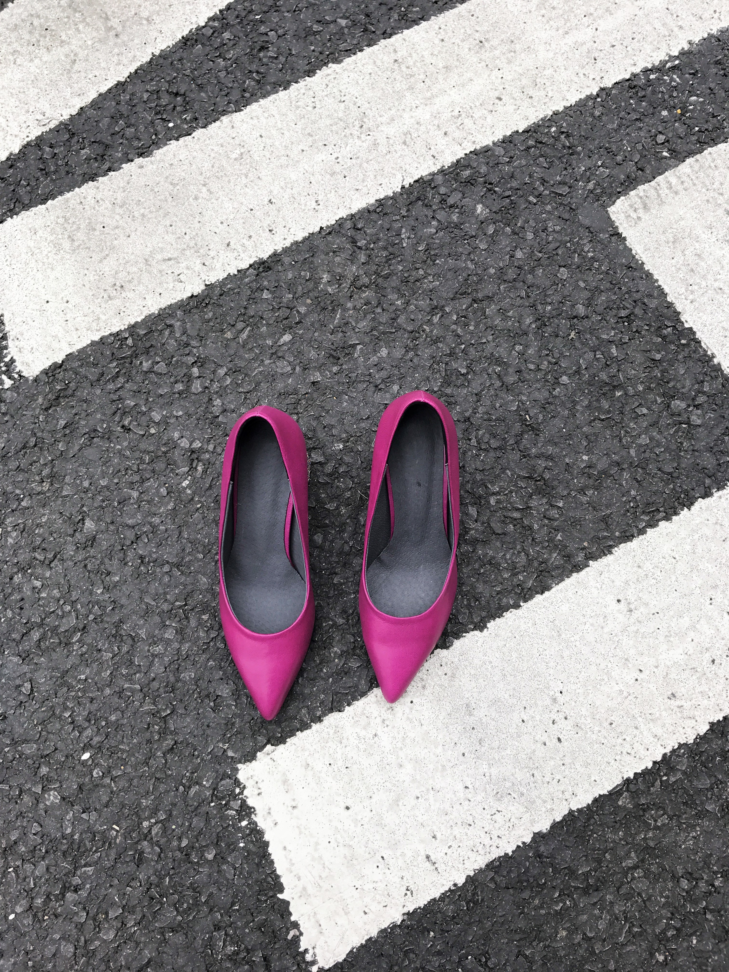 Glitter Heel Hot Pink Pumps Stiletto Handmade Refi