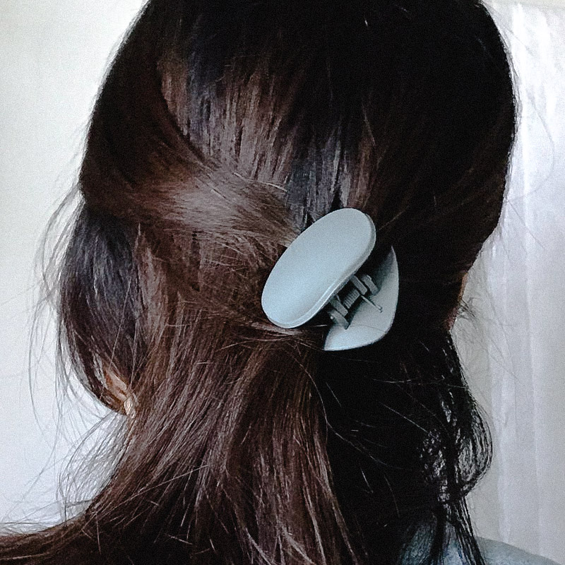 Hair Accessories Matt Gray Acrylic Base Triangle T