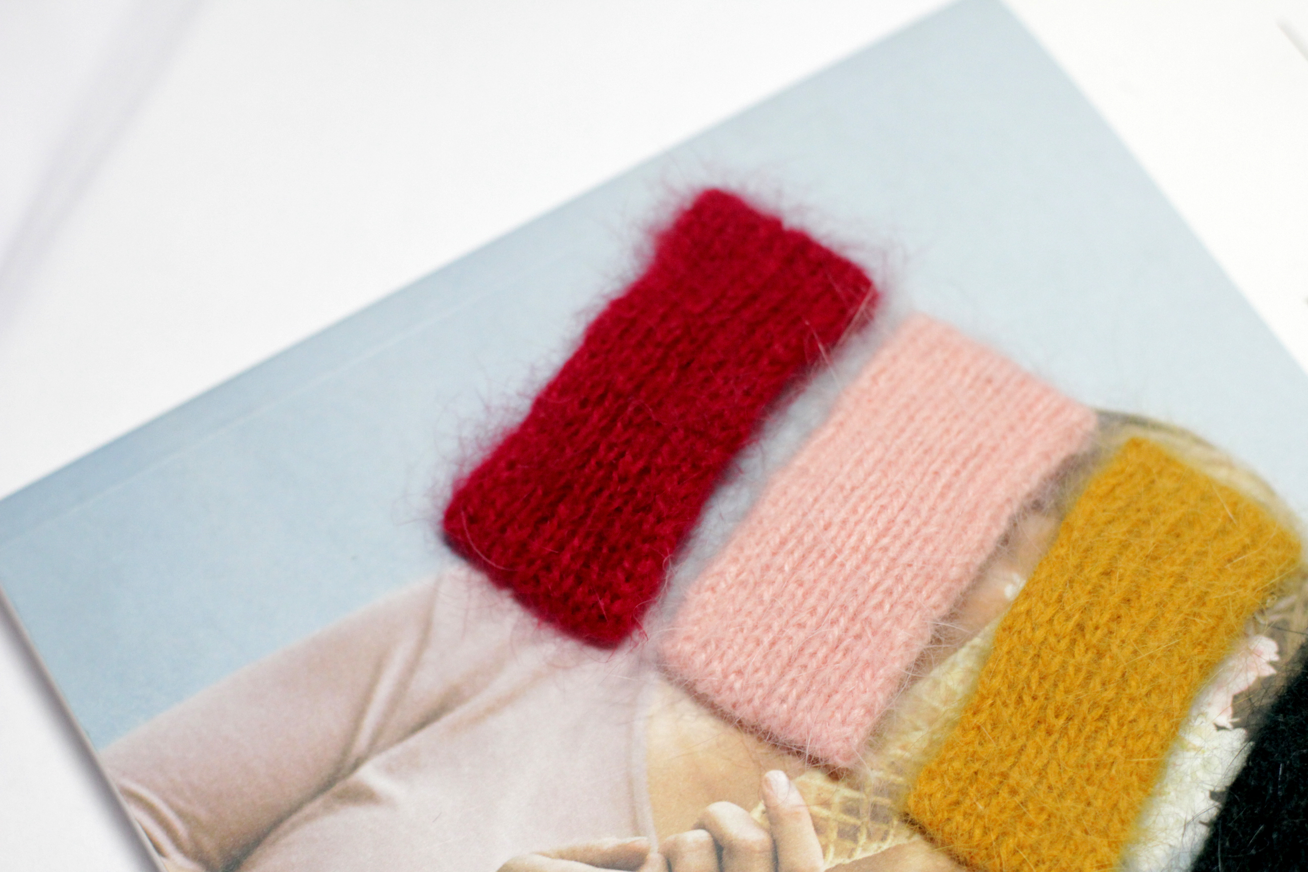 Hair Accessories Angora Knit Tin Pin 10color Point