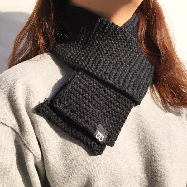 Petite muffler man shawl woman couple